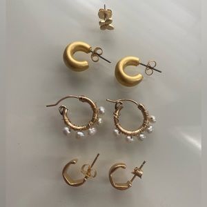 Madewell Gold Earring Pack